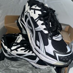 Balenciaga Black and White Sneakers